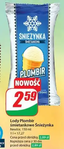 Dino Lody śmietankowe Śnieżynka Plombir oferta