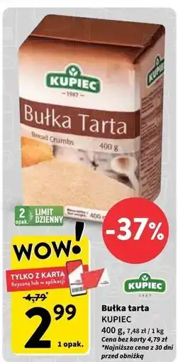Intermarche Bułka tarta papier Kupiec oferta