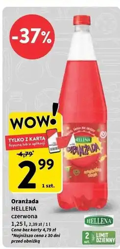 Intermarche Oranżada czerwona Hellena oferta