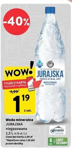Intermarche Woda niegazowana Jurajska oferta