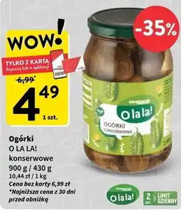 Intermarche Ogórki konserwowe Intermarche O La La! oferta