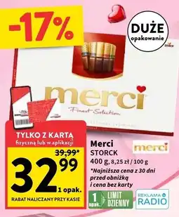 Intermarche Bombonierka czerwona Storck Merci oferta