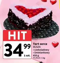 Intermarche Tort serce śmietankowy Olsza oferta