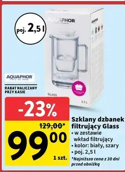 Intermarche Dzbanek szklany 2.5 l + wkład maxfor Aquaphor oferta
