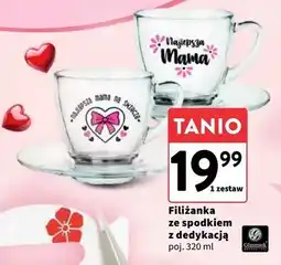 Intermarche Filiżanka ze spodkiem z dedykacją 320 ml Glasmark oferta