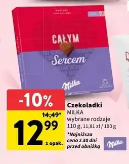 Intermarche Bombonierka serce Milka oferta