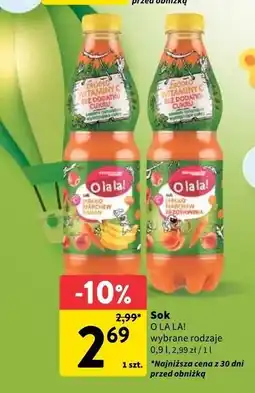 Intermarche Sok jabłko-marchew-brzoskwinia O La La! oferta