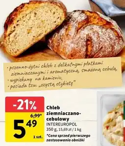 Intermarche Chleb z płatkami ziemniaczanymi i cebulą Inter Europol oferta