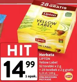 Intermarche Herbata Lipton Yellow Label Tea oferta