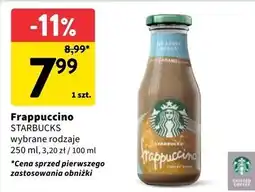 Intermarche Napój caramel no sugar Starbucks Frappuccino oferta
