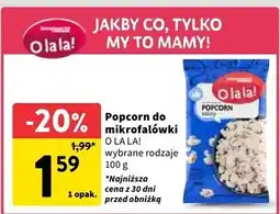 Intermarche Popcorn solony Intermarche O La La! oferta