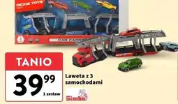 Intermarche Laweta z 3 samochodami Dickie Toys oferta