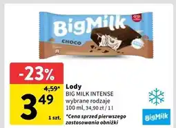 Intermarche Lód choco Algida Big Milk oferta