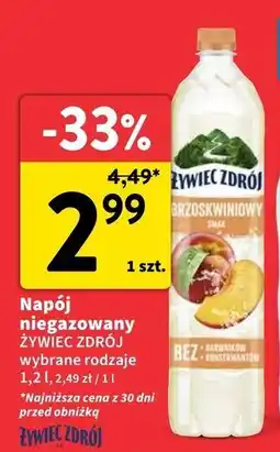 Intermarche Woda brzoskwiniowa Żywiec Zdrój Z Nutą oferta