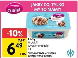 Intermarche Lody śmietankowo-czekoladowe O La La! oferta