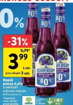 Intermarche Piwo Somersby Blackcurrant & Lime oferta