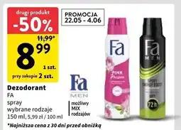 Intermarche Dezodorant Fa Men Sport Energy Boost oferta