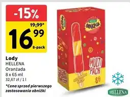 Intermarche Lód świderek Hellena Oranżada oferta