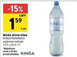 Intermarche Woda niegazowana Kinga Pienińska oferta