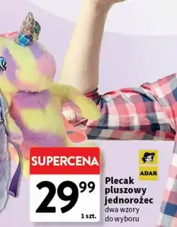 Intermarche Plecak pluszowy jednorożec Adar oferta