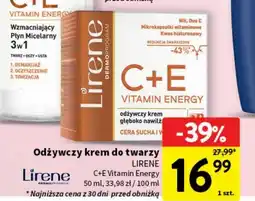 Intermarche Odżywczy krem głeboko nawilżający Lirene C+E Pro Vitamin Energy oferta