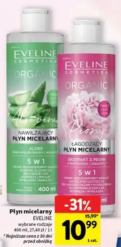 Intermarche Płyn micelarny łagodzący z ekstraktem peonii Eveline Organic oferta