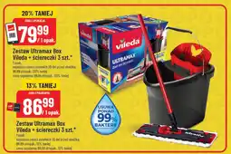 Polomarket Zestaw ultramax box Vileda + ściereczki 3 szt oferta