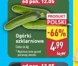 ALDI Ogórki szklarniowe oferta
