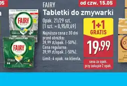 ALDI Tabletki do zmywarki Fairy oferta