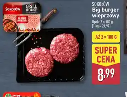 ALDI Big burger wieprzowy Sokołów oferta