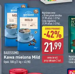 ALDI Kawa mielona Barissimo Mild oferta