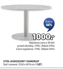JYSK Stół ogrodowy oferta