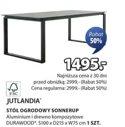 JYSK Stół ogrodowy Jutlandia oferta