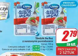 Dino Śledzik na raz z suszonymi pomidorami z ziołami włoskimi Lisner śledzik na raz oferta