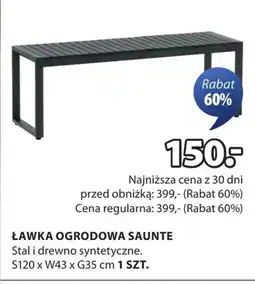 JYSK Ławka ogrodowa oferta