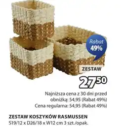 JYSK Zestaw koszyków oferta