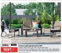 Leroy Merlin Zestaw mebli ogrodowych Naterial oferta