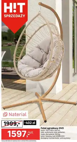 Leroy Merlin Fotel ogrodowy Naterial oferta