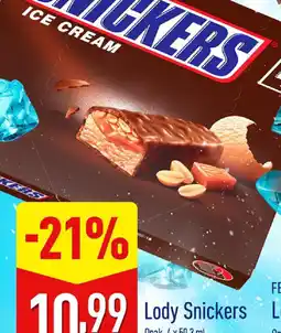 ALDI Lody Snickers oferta