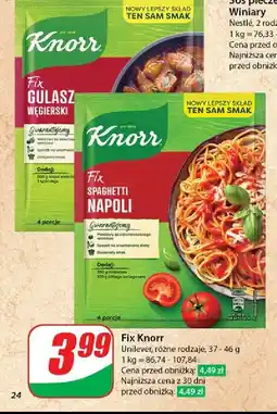 Dino Gulasz węgierski Knorr fix oferta