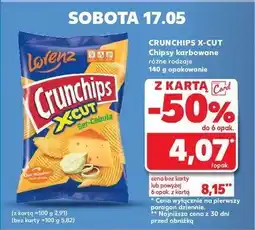 Kaufland Chipsy ser-cebula Crunchips x-cut Crunchips lorenz oferta