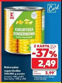 Kaufland Kukurydza słodka K-classic oferta