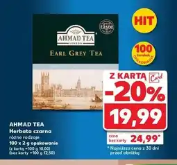 Kaufland Herbata ekspresowa z zawieszką Ahmad tea london earl grey oferta
