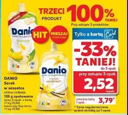 Kaufland Serek wanilia saszetka Danone danio oferta