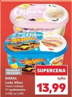 Kaufland Lody hot wheels Koral vibes oferta