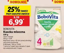Lidl Kaszka mleczno-ryżowa waniliowa Bobovita mniam oferta