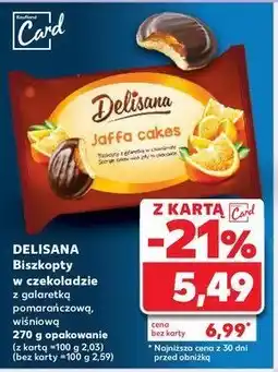 Kaufland Biszkopty z galaretką wiśniową Delisana oferta