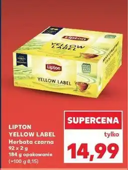 Kaufland Herbata Lipton yellow label tea oferta