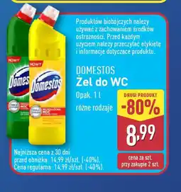 ALDI Domestos Zel do WC oferta