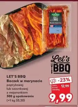 Kaufland Boczek w marynacie czosnkowej z majerankiem Stoisko mięsne oferta